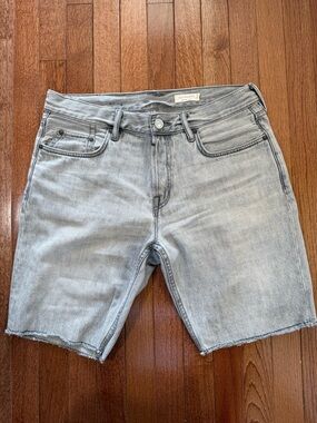 AllSaints Gray Denim Shorts - 32